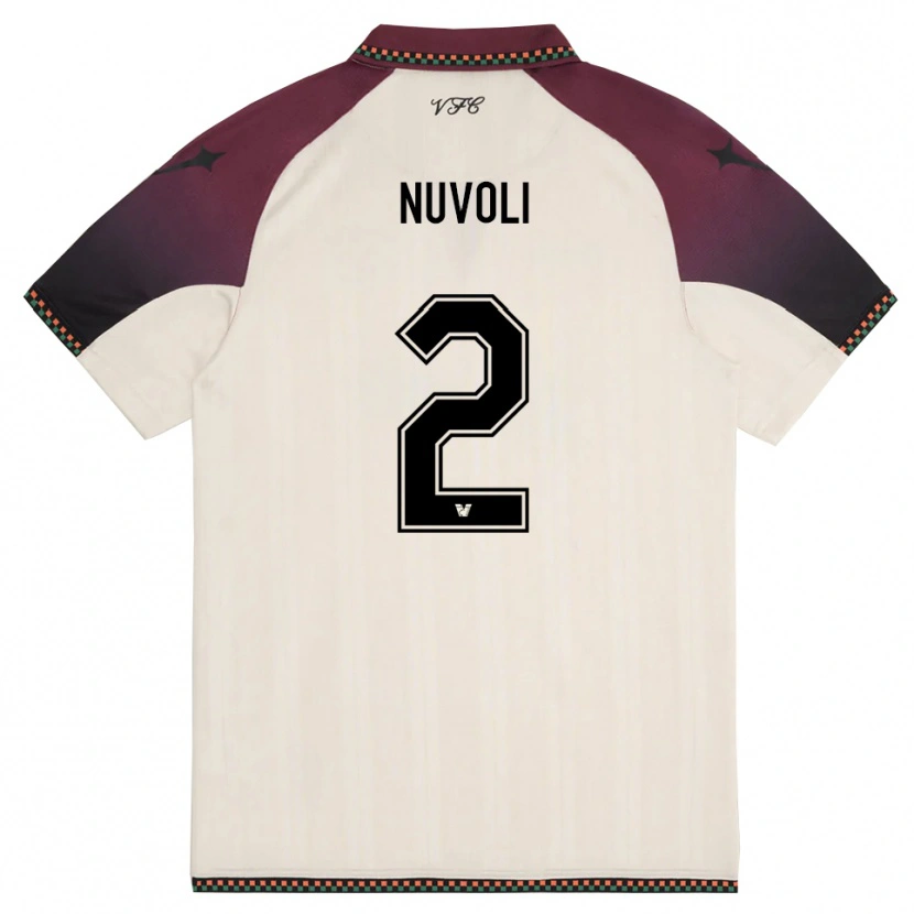 Danxen Criança Camisola Francesco Nuvoli #2 Creme Borgonha Alternativa 2025/26 Camisa Brasil
