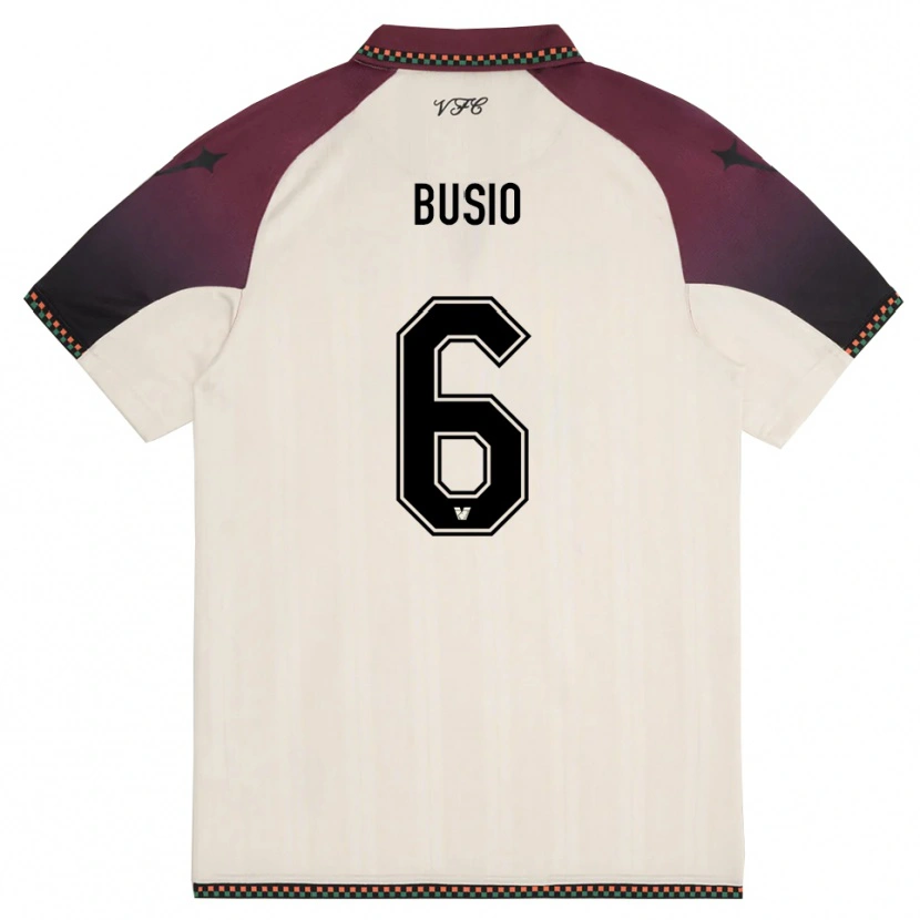 Danxen Criança Camisola Gianluca Busio #6 Creme Borgonha Alternativa 2025/26 Camisa Brasil