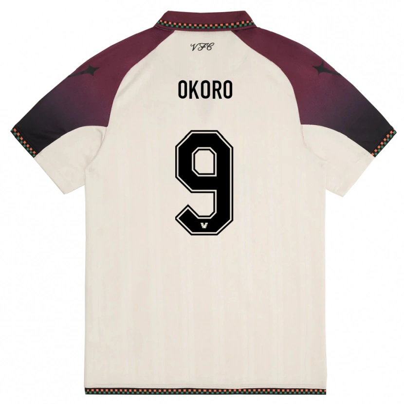 Danxen Criança Camisola Alvin Okoro #9 Creme Borgonha Alternativa 2025/26 Camisa Brasil