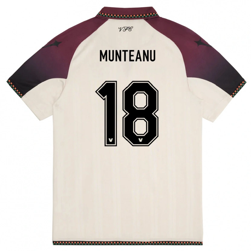 Danxen Criança Camisola Denis Munteanu #18 Creme Borgonha Alternativa 2025/26 Camisa Brasil