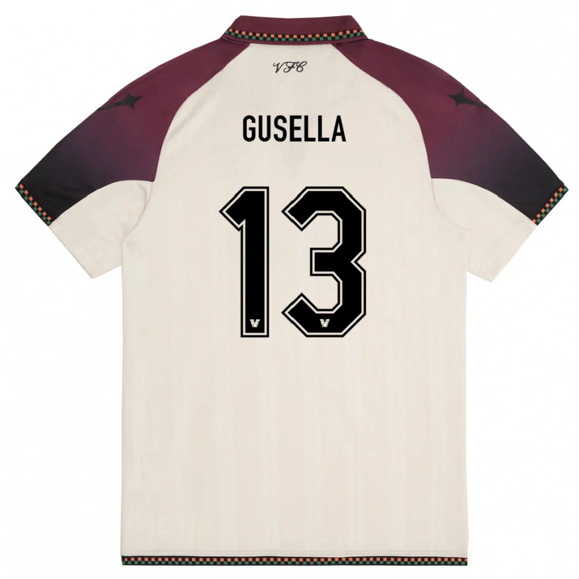 Danxen Criança Camisola Pietro Gusella #13 Creme Borgonha Alternativa 2025/26 Camisa Brasil