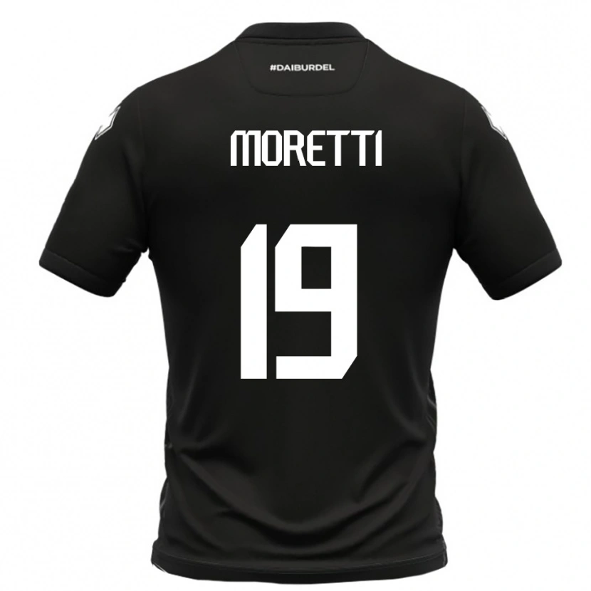 Danxen Criança Camisola Noah Moretti #19 Preto Branco Alternativa 2025/26 Camisa Brasil