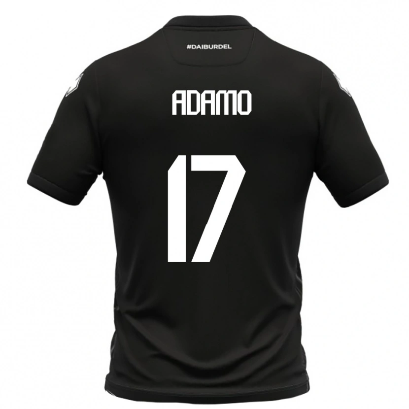 Danxen Criança Camisola Emanuele Adamo #17 Preto Branco Alternativa 2025/26 Camisa Brasil