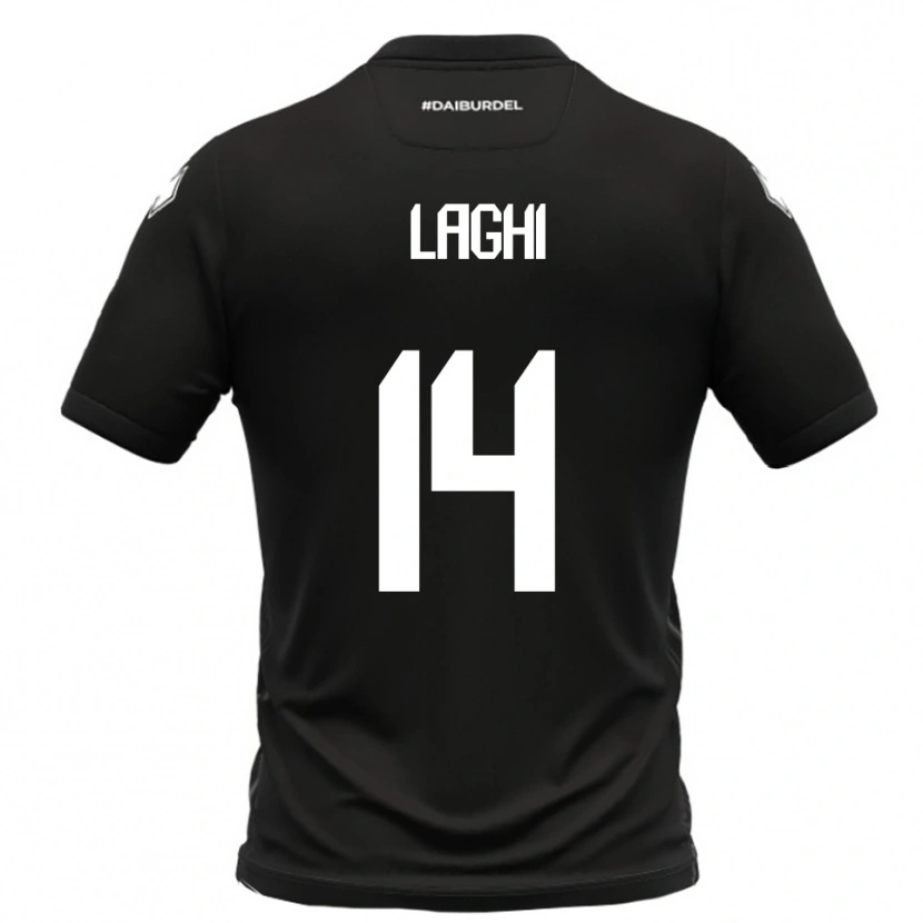 Danxen Criança Camisola Riccardo Laghi #14 Preto Branco Alternativa 2025/26 Camisa Brasil