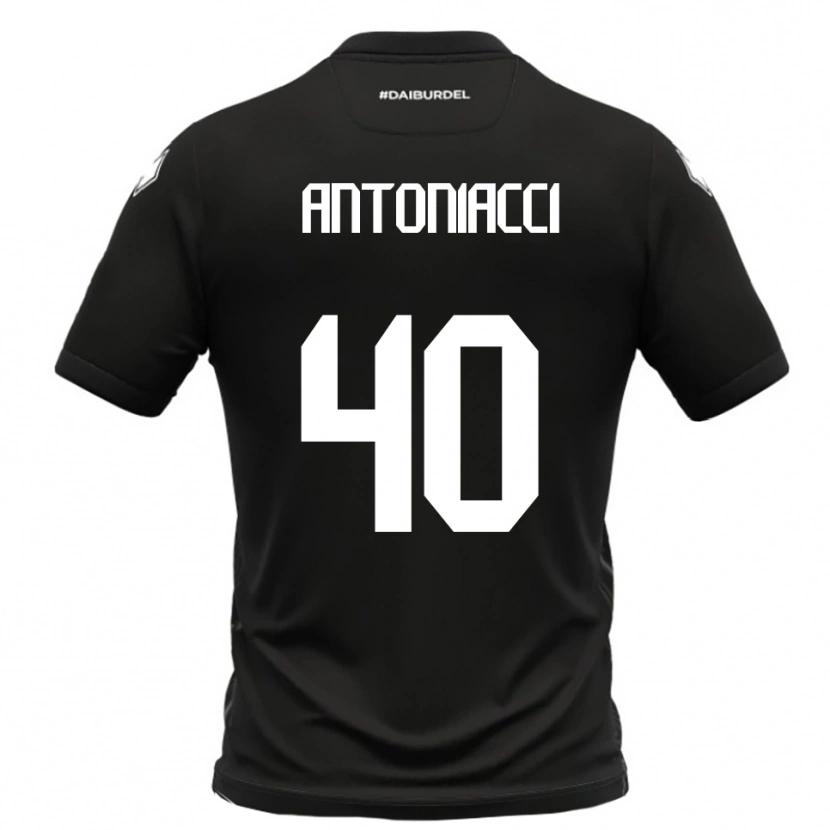 Danxen Criança Camisola Augusto Antoniacci #40 Preto Branco Alternativa 2025/26 Camisa Brasil