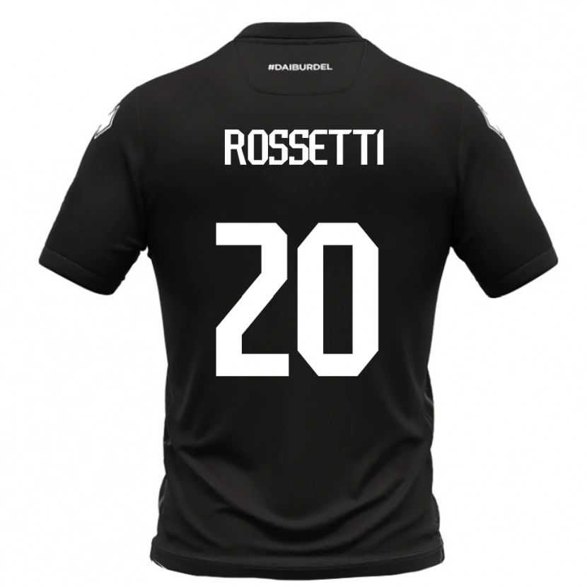 Danxen Criança Camisola Maurizio Rossetti #20 Preto Branco Alternativa 2025/26 Camisa Brasil