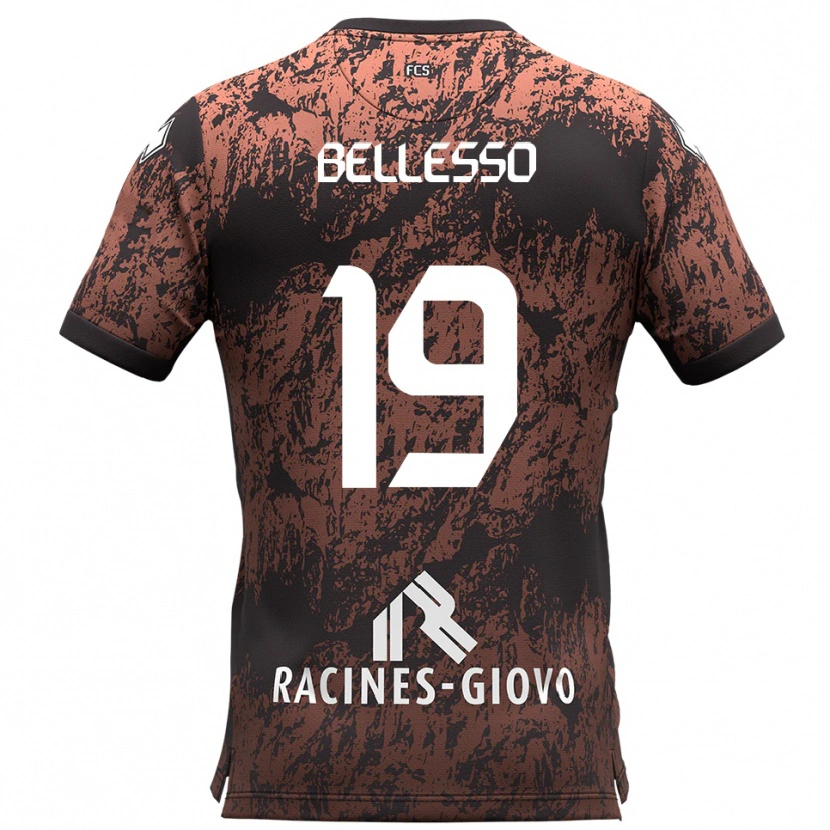 Danxen Criança Camisola Daniele Bellesso #19 Marrom Preto Alternativa 2025/26 Camisa Brasil