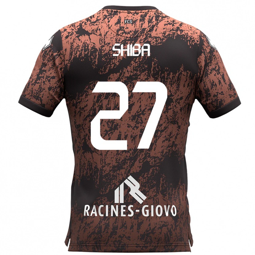 Danxen Criança Camisola Cristian Shiba #27 Marrom Preto Alternativa 2025/26 Camisa Brasil