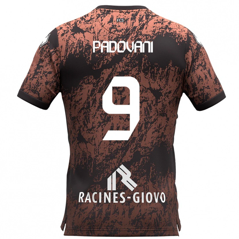 Danxen Criança Camisola Simone Padovani #9 Marrom Preto Alternativa 2025/26 Camisa Brasil