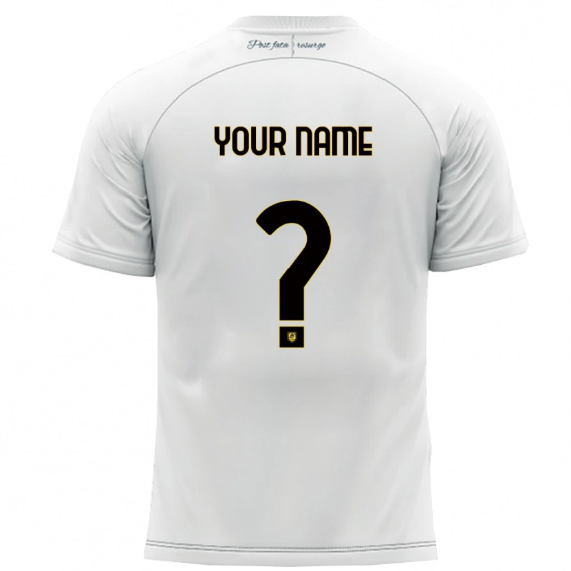 Danxen Criança Camisola Seu Nome #0 Branco Amarelo Alternativa 2025/26 Camisa Brasil