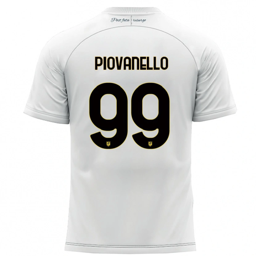 Danxen Criança Camisola Enrico Piovanello #99 Branco Amarelo Alternativa 2025/26 Camisa Brasil