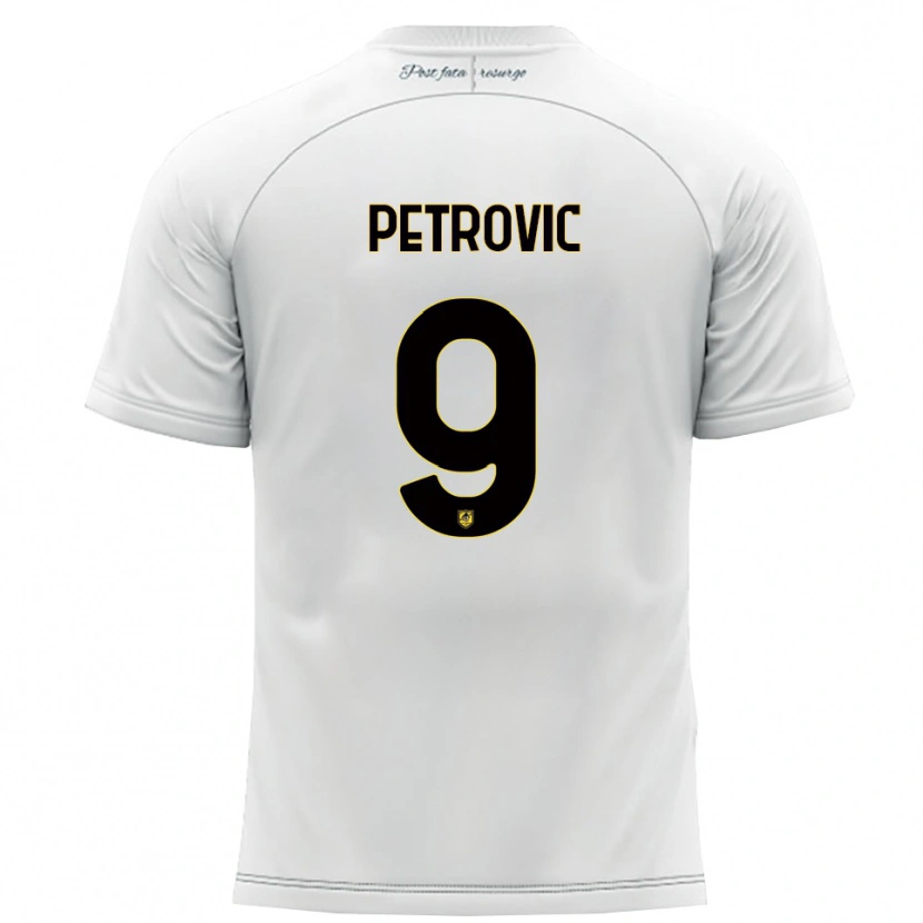 Danxen Criança Camisola Tomi Petrovic #9 Branco Amarelo Alternativa 2025/26 Camisa Brasil