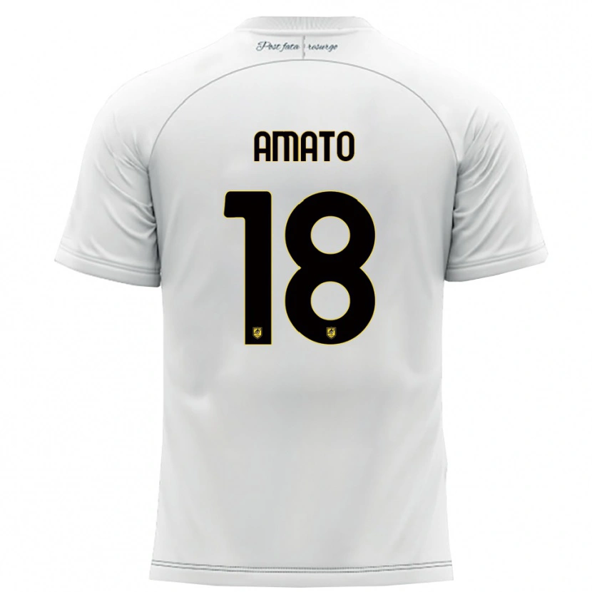 Danxen Criança Camisola Pasquale Amato #18 Branco Amarelo Alternativa 2025/26 Camisa Brasil
