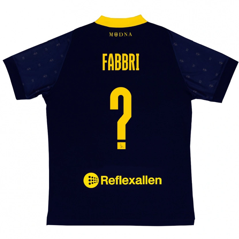 Danxen Criança Camisola Tito Fabbri #0 Marinho Amarelo Alternativa 2025/26 Camisa Brasil