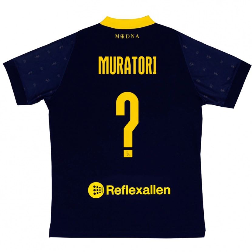 Danxen Criança Camisola Gabriele Muratori #0 Marinho Amarelo Alternativa 2025/26 Camisa Brasil