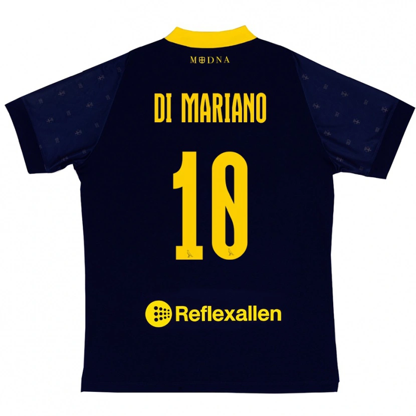 Danxen Criança Camisola Francesco Di Mariano #10 Marinho Amarelo Alternativa 2025/26 Camisa Brasil