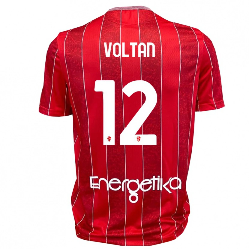 Danxen Criança Camisola Michele Voltan #12 Vermelho Branco Alternativa 2025/26 Camisa Brasil