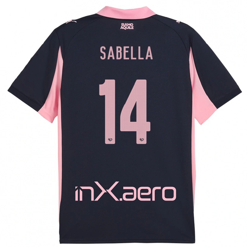 Danxen Criança Camisola Alberto Sabella #14 Marinho Rosa Alternativa 2025/26 Camisa Brasil