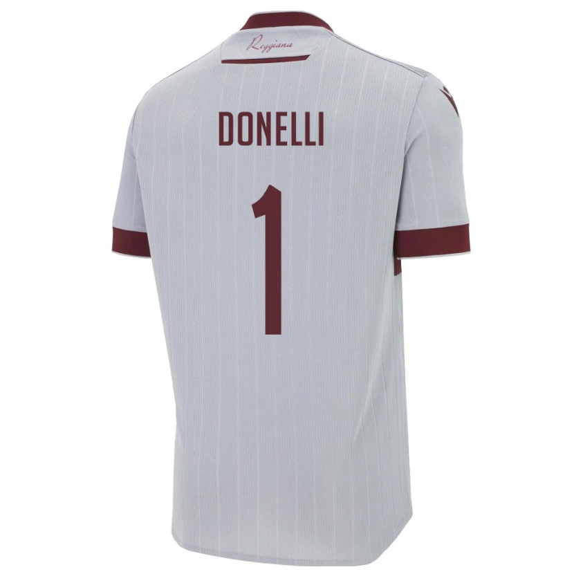 Danxen Criança Camisola Matteo Donelli #1 Borgonha Branco Alternativa 2025/26 Camisa Brasil