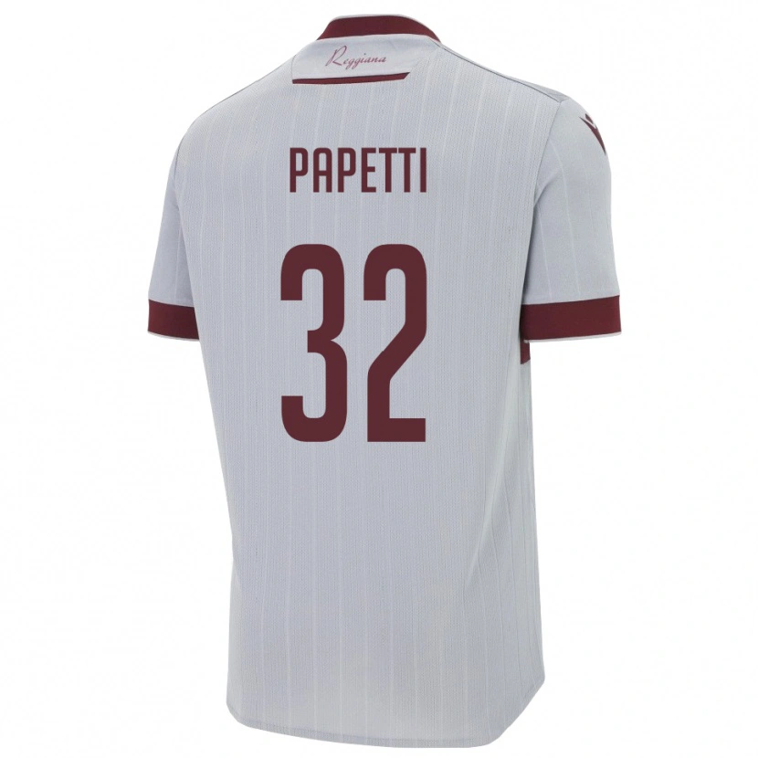 Danxen Criança Camisola Andrea Papetti #32 Borgonha Branco Alternativa 2025/26 Camisa Brasil
