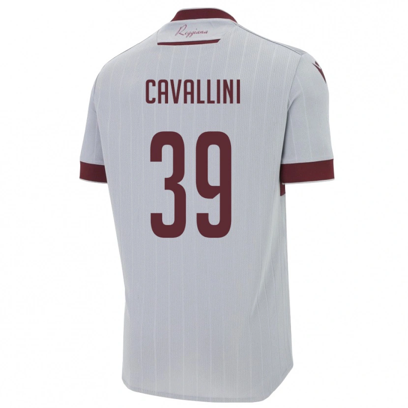 Danxen Criança Camisola Giacomo Cavallini #39 Borgonha Branco Alternativa 2025/26 Camisa Brasil