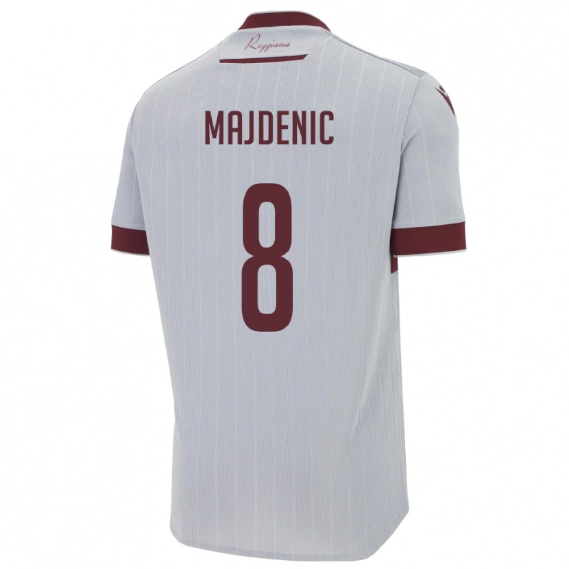 Danxen Criança Camisola Fran Majdenic #8 Borgonha Branco Alternativa 2025/26 Camisa Brasil