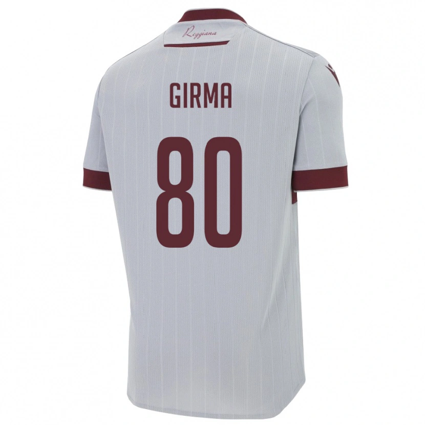 Danxen Criança Camisola Natan Girma #80 Borgonha Branco Alternativa 2025/26 Camisa Brasil