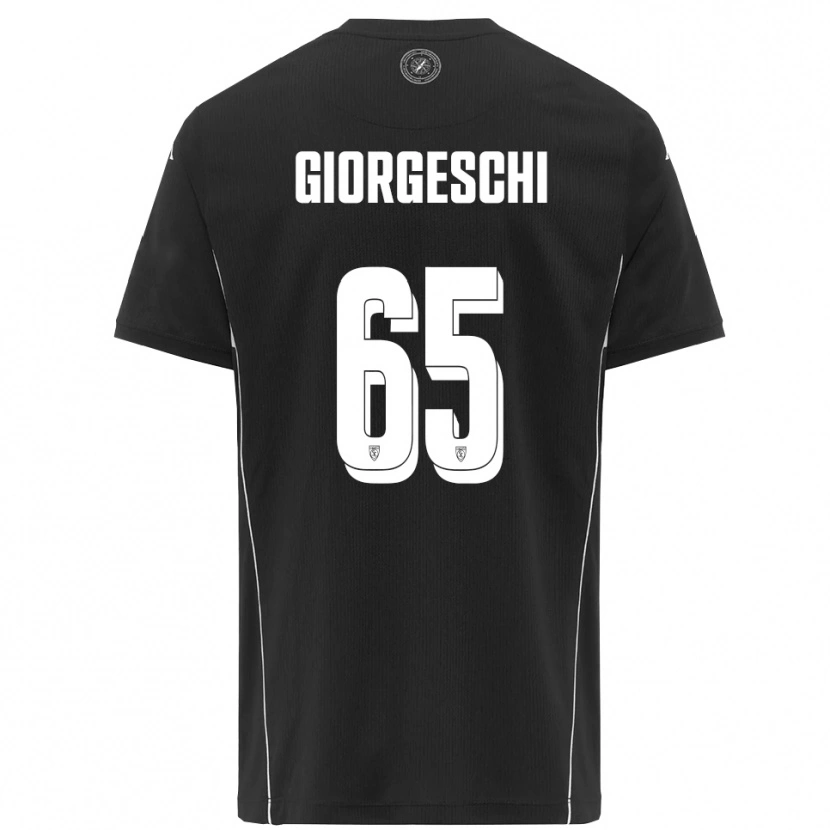 Danxen Criança Camisola Simone Giorgeschi #65 Preto Branco Alternativa 2025/26 Camisa Brasil