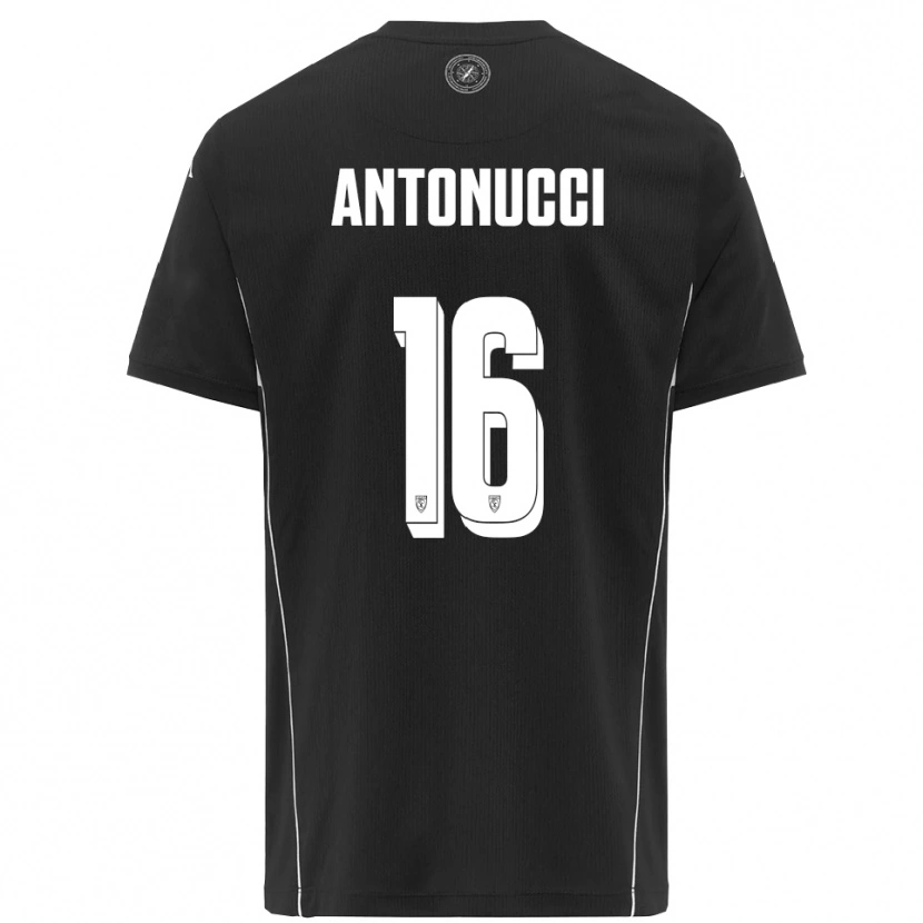 Danxen Criança Camisola Mirko Antonucci #16 Preto Branco Alternativa 2025/26 Camisa Brasil