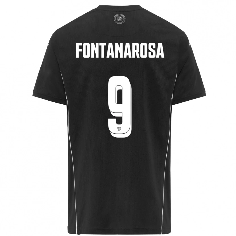 Danxen Criança Camisola Riccardo Fontanarosa #9 Preto Branco Alternativa 2025/26 Camisa Brasil