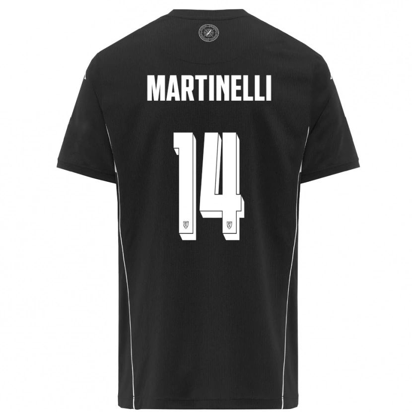Danxen Criança Camisola Nicola Martinelli #14 Preto Branco Alternativa 2025/26 Camisa Brasil