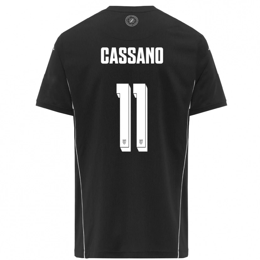 Danxen Criança Camisola Armando Cassano #11 Preto Branco Alternativa 2025/26 Camisa Brasil