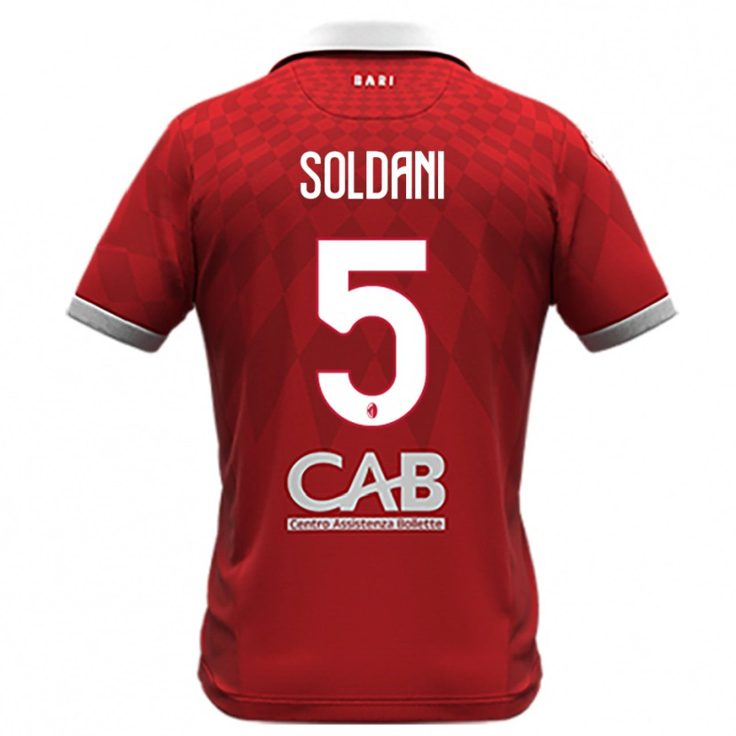 Danxen Criança Camisola Mauro Soldani #5 Vermelho Branco Alternativa 2025/26 Camisa Brasil