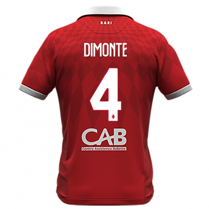 Danxen Criança Camisola Paolo Dimonte #4 Vermelho Branco Alternativa 2025/26 Camisa Brasil