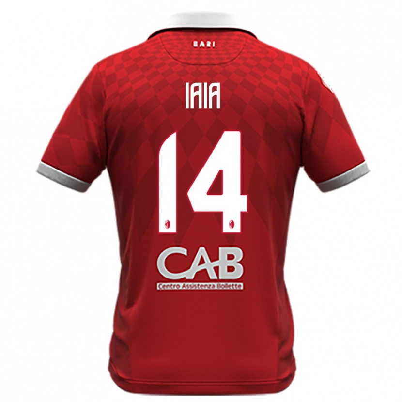 Danxen Criança Camisola Pasquale Iaia #14 Vermelho Branco Alternativa 2025/26 Camisa Brasil