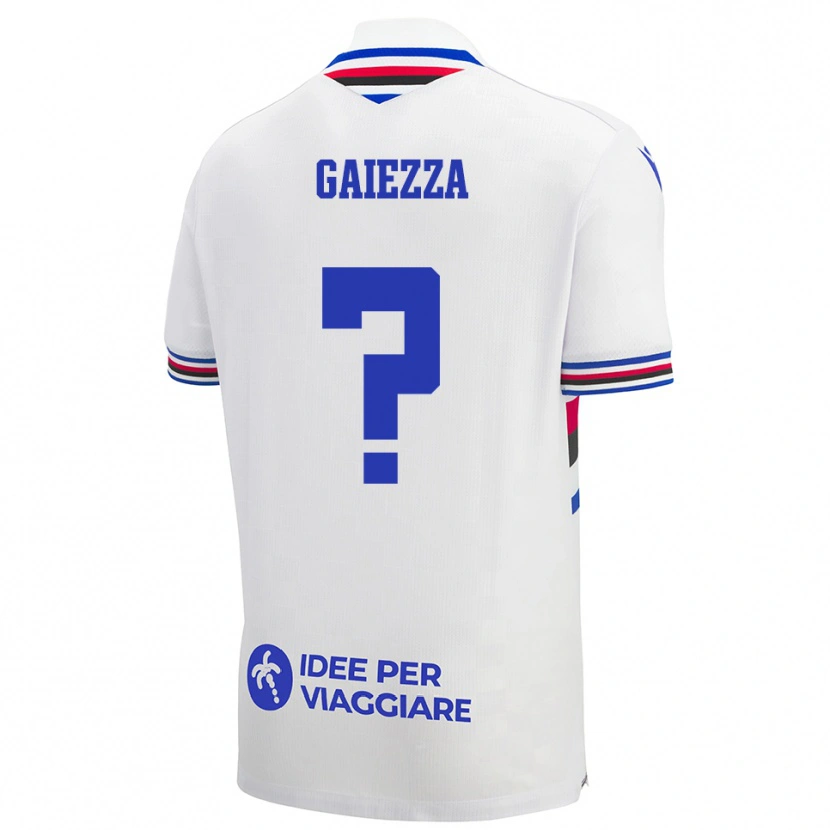 Danxen Criança Camisola Edoardo Gaiezza #0 Branco Azul Vermelho Alternativa 2025/26 Camisa Brasil