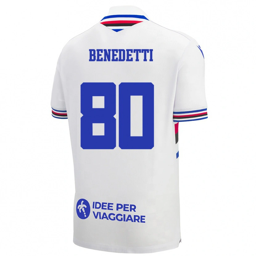 Danxen Criança Camisola Leonardo Benedetti #80 Branco Azul Vermelho Alternativa 2025/26 Camisa Brasil