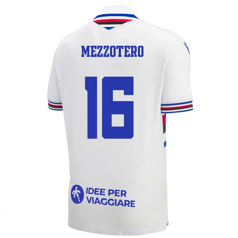 Danxen Criança Camisola Lorenzo Mezzotero #16 Branco Azul Vermelho Alternativa 2025/26 Camisa Brasil