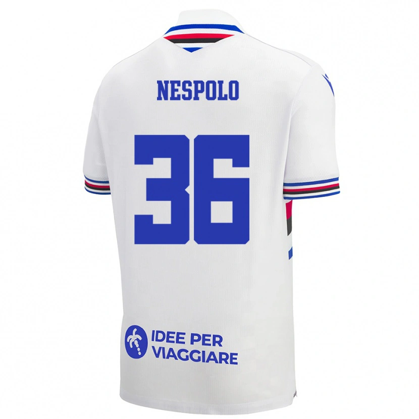 Danxen Criança Camisola Sabrina Nespolo #36 Branco Azul Vermelho Alternativa 2025/26 Camisa Brasil