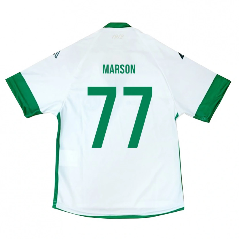 Danxen Criança Camisola Leonardo Marson #77 Branco Verde Azul Alternativa 2025/26 Camisa Brasil