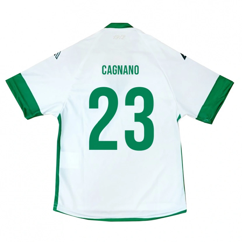Danxen Criança Camisola Andrea Cagnano #23 Branco Verde Azul Alternativa 2025/26 Camisa Brasil