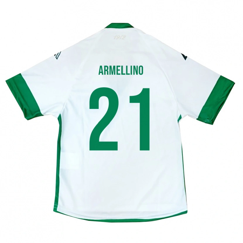 Danxen Criança Camisola Marco Armellino #21 Branco Verde Azul Alternativa 2025/26 Camisa Brasil
