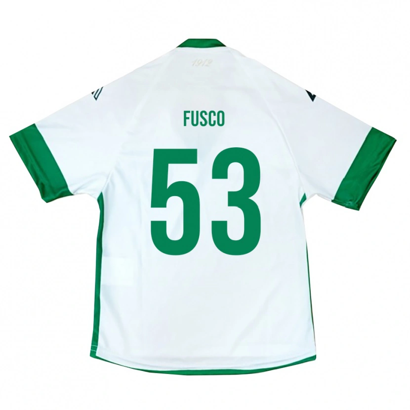 Danxen Criança Camisola Salvatore Fusco #53 Branco Verde Azul Alternativa 2025/26 Camisa Brasil