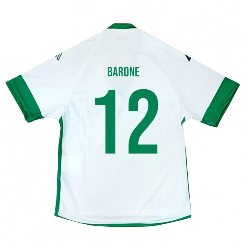 Danxen Criança Camisola Filippo Barone #12 Branco Verde Azul Alternativa 2025/26 Camisa Brasil