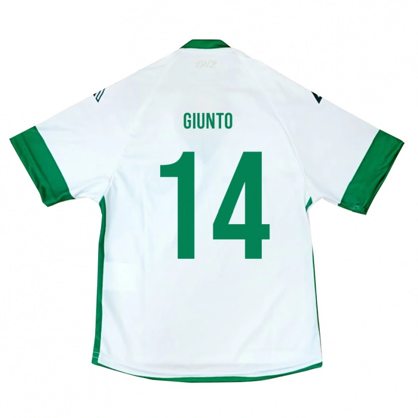 Danxen Criança Camisola Emanuele Giunto #14 Branco Verde Azul Alternativa 2025/26 Camisa Brasil