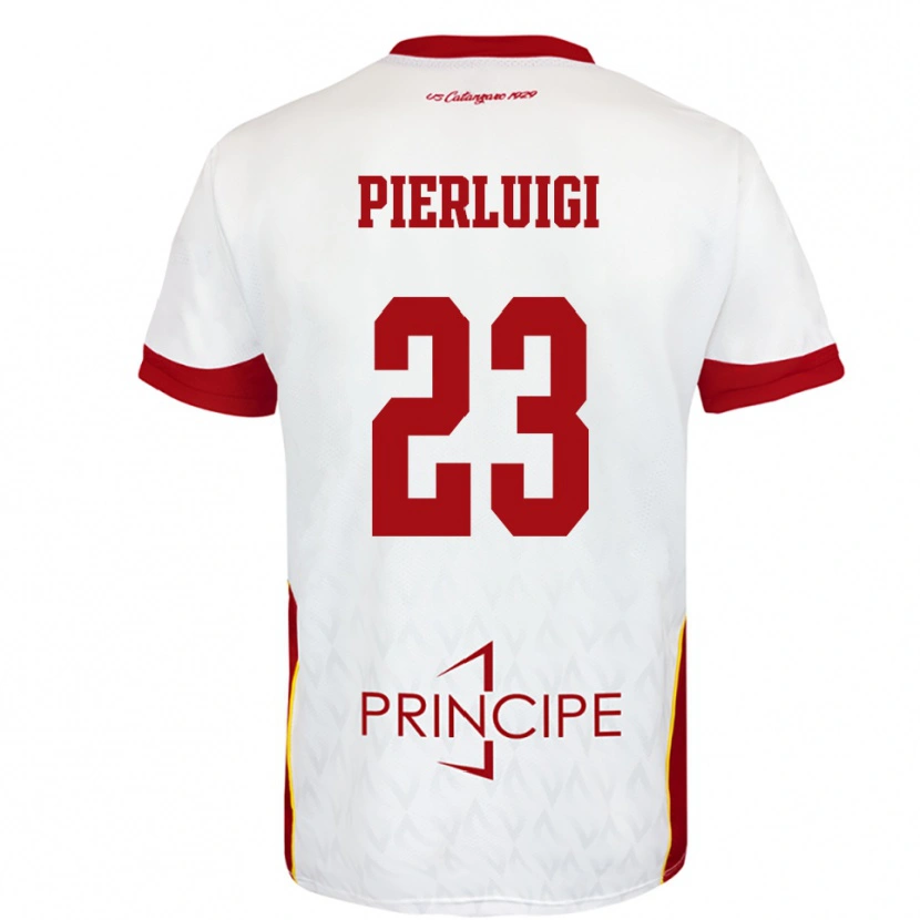 Danxen Criança Camisola Federico Pierluigi #23 Branco Vermelho Alternativa 2025/26 Camisa Brasil