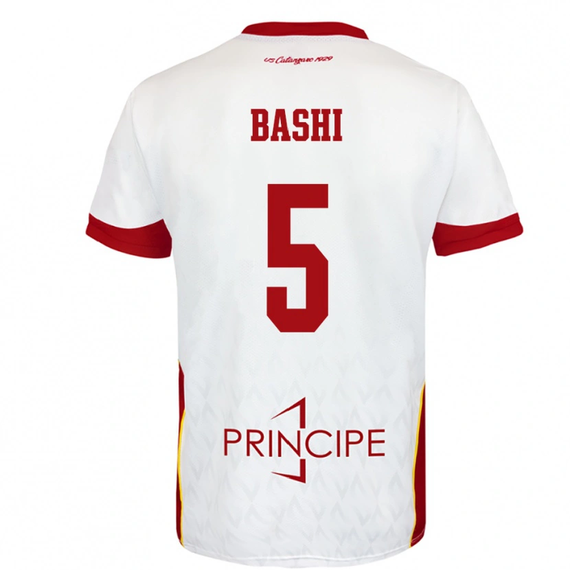 Danxen Criança Camisola Ervin Bashi #5 Branco Vermelho Alternativa 2025/26 Camisa Brasil