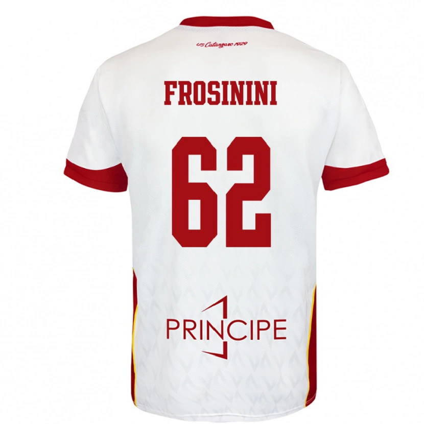 Danxen Criança Camisola Ruggero Frosinini #62 Branco Vermelho Alternativa 2025/26 Camisa Brasil