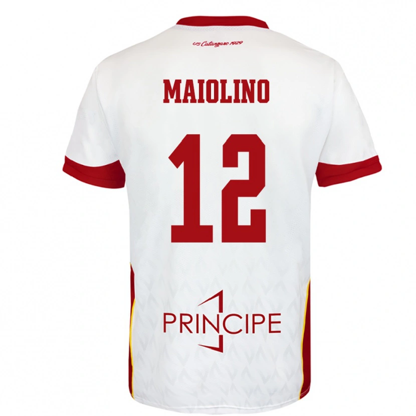 Danxen Criança Camisola Alex Maiolino #12 Branco Vermelho Alternativa 2025/26 Camisa Brasil