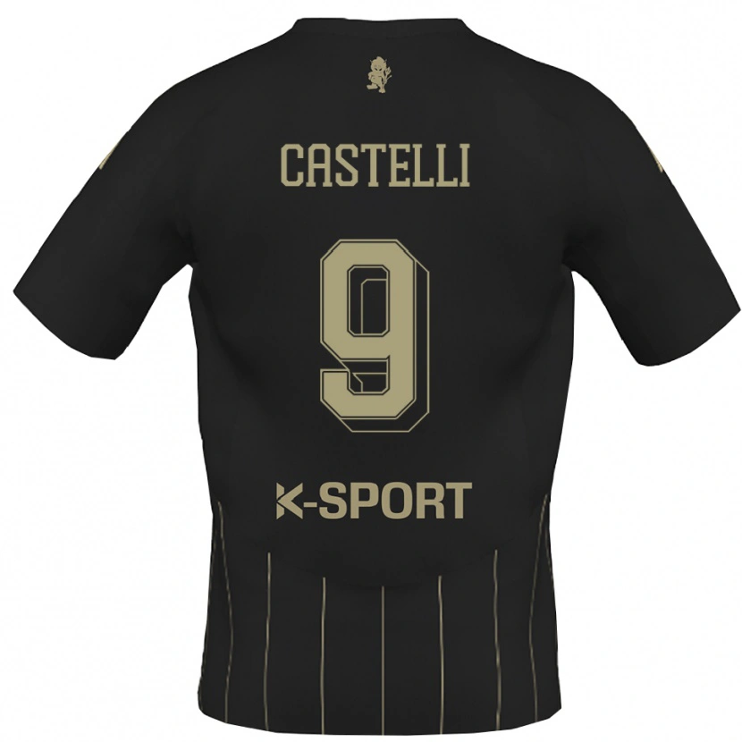 Danxen Criança Camisola Davide Castelli #9 Cinza Branco Alternativa 2025/26 Camisa Brasil